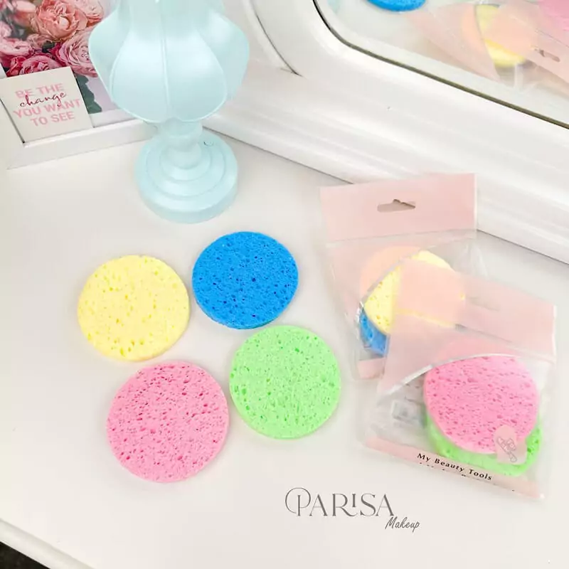 1 عدد پد پاکسازی صورت اسفنجی برای ماساژ پوست و شادابی و نشاط صورت