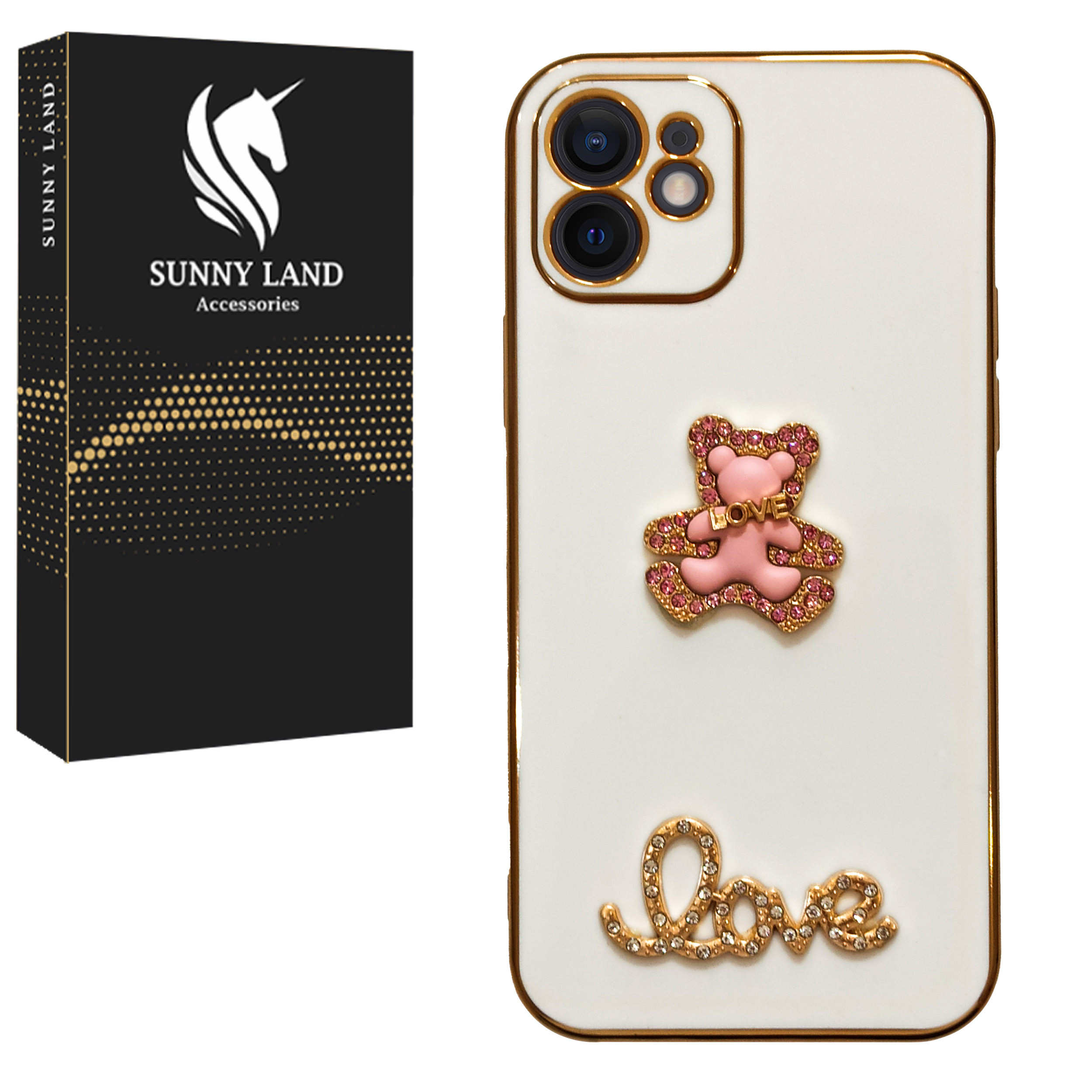 کاور سانی لند مدل Love مناسب برای گوشی موبایل اپل iPhone 12