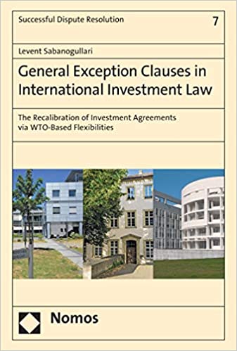 خرید و دانلود نسخه کامل کتاب General Exception Clauses in International Investment Law: The Recalibration of Investment Agreements via WTO-Based Flexibilities - Pdf