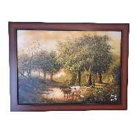 تابلو نقاشی رنگ روغن مدل منظره