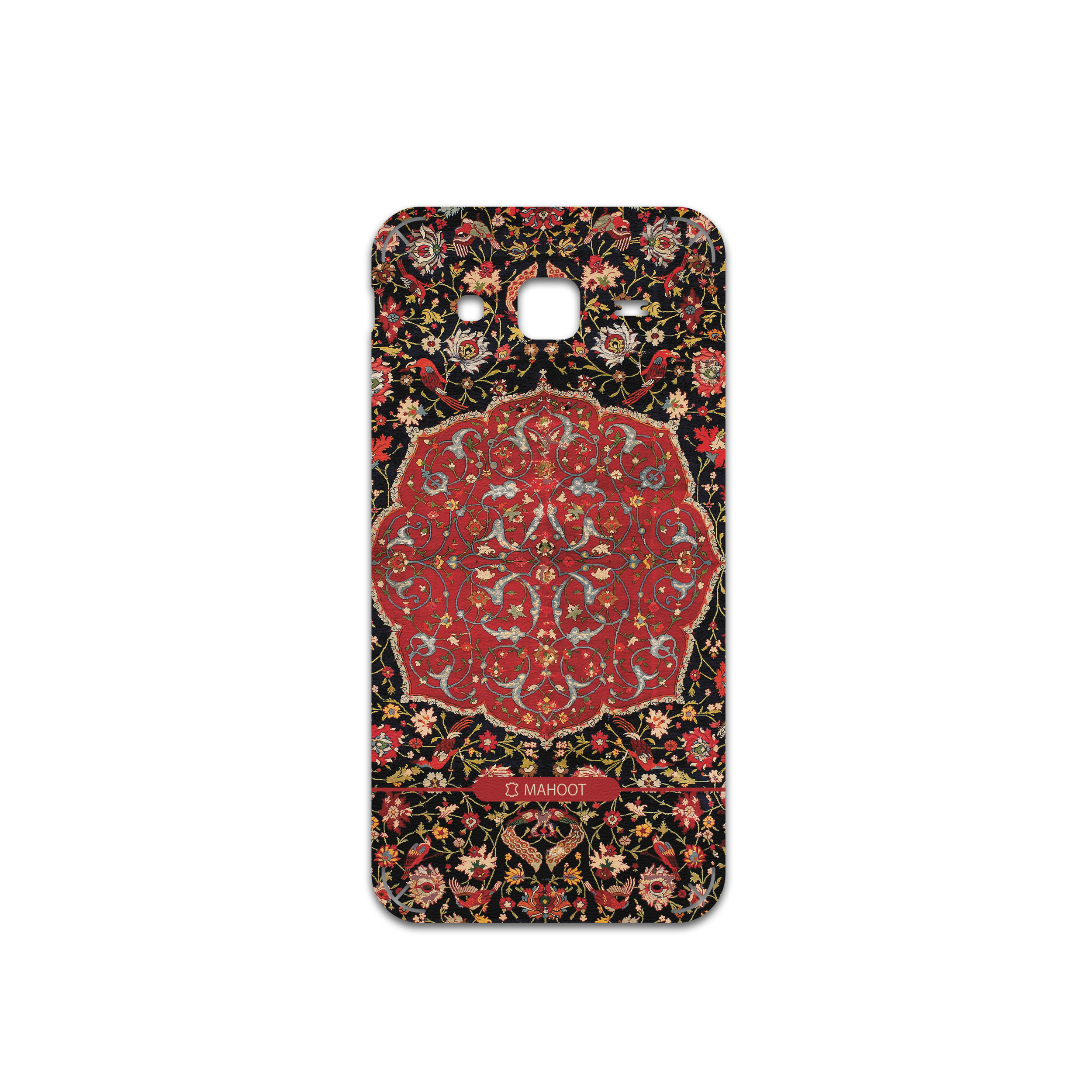 برچسب پوششی ماهوت مدل Persian-Carpet-Red مناسب برای گوشی موبایل سامسونگ Galaxy J5
