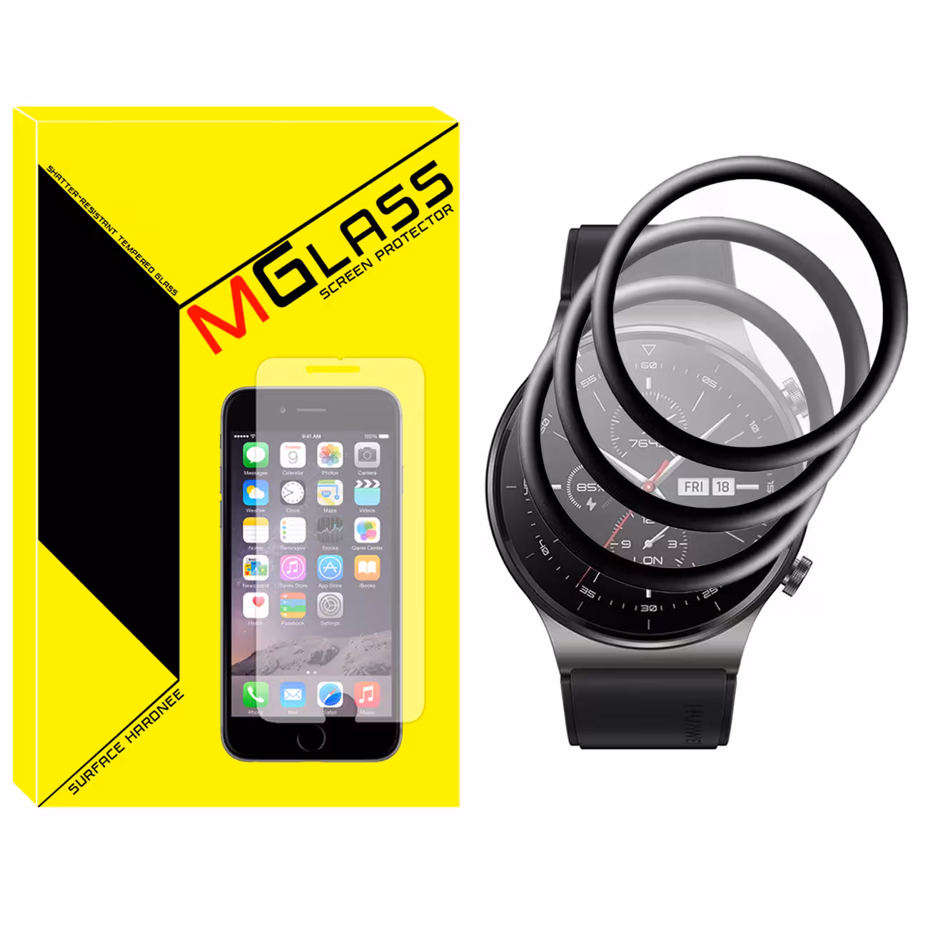 محافظ صفحه نمایش نانو ام گلس مدل NMG مناسب برای ساعت هوشمند هوآوی GT2 Pro بسته سه عددی