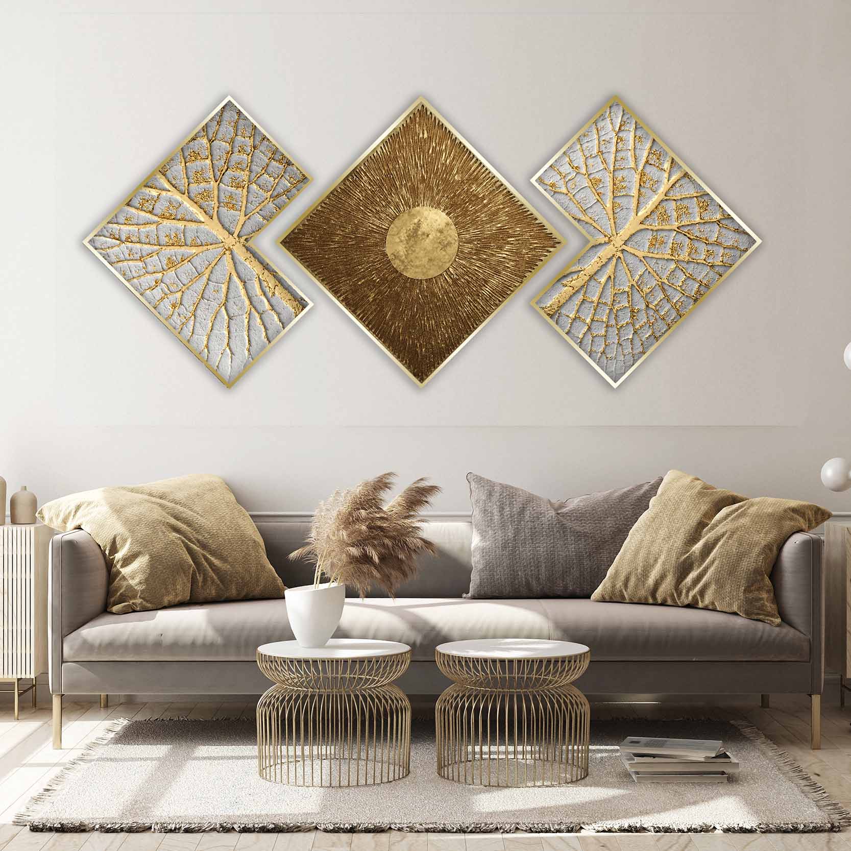 تابلو آتریسا طرح مدرن AT227 مجموعه 3 عددی