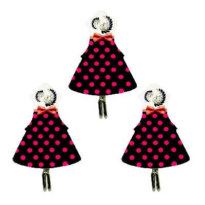 آویز حوله هوک طرح گل بسته 3 عددی