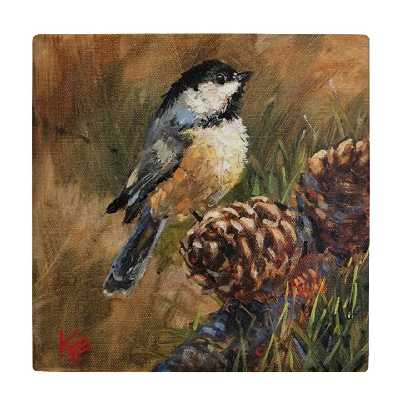  کاشی کارنیلا طرح نقاشی پرنده کد wkk3187