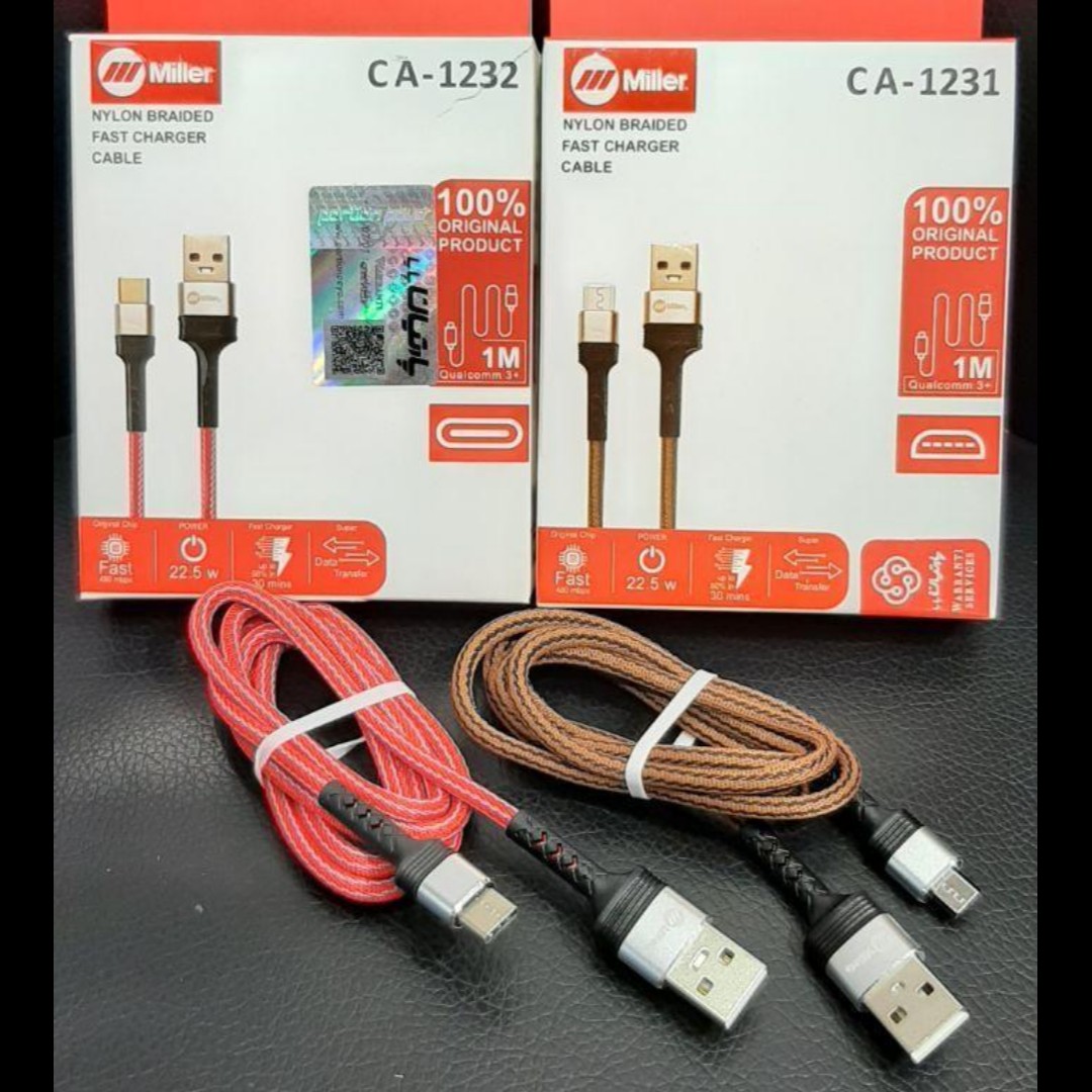 کابل شارژ سوپر فست Miller Type-C

