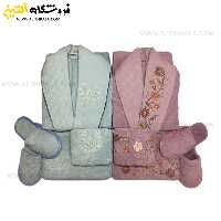 سرویس حوله عروس و داماد 10تکه گلدوزی سه بعدی برند MARIBOR