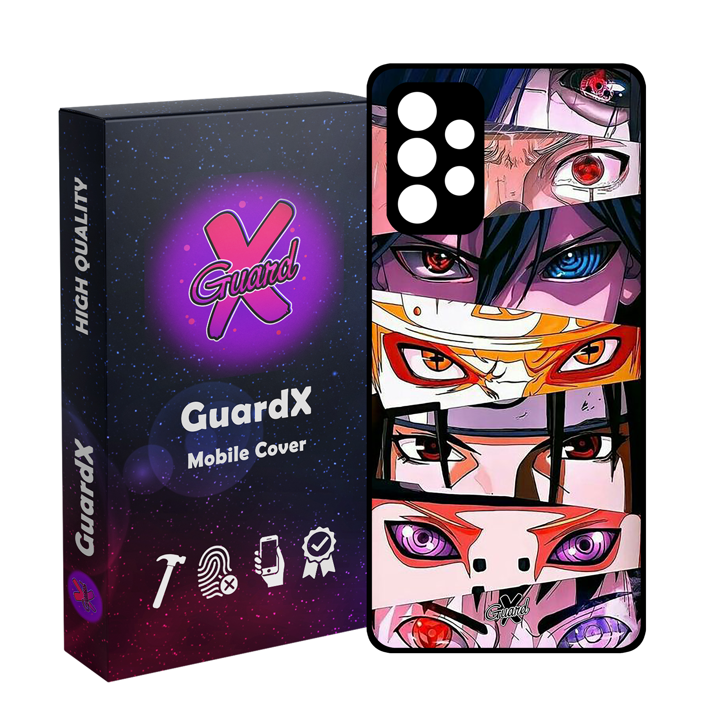 کاور گارد ایکس طرح ناروتو انیمه مدل Glass10547 مناسب برای گوشی موبایل سامسونگ Galaxy A23 4G