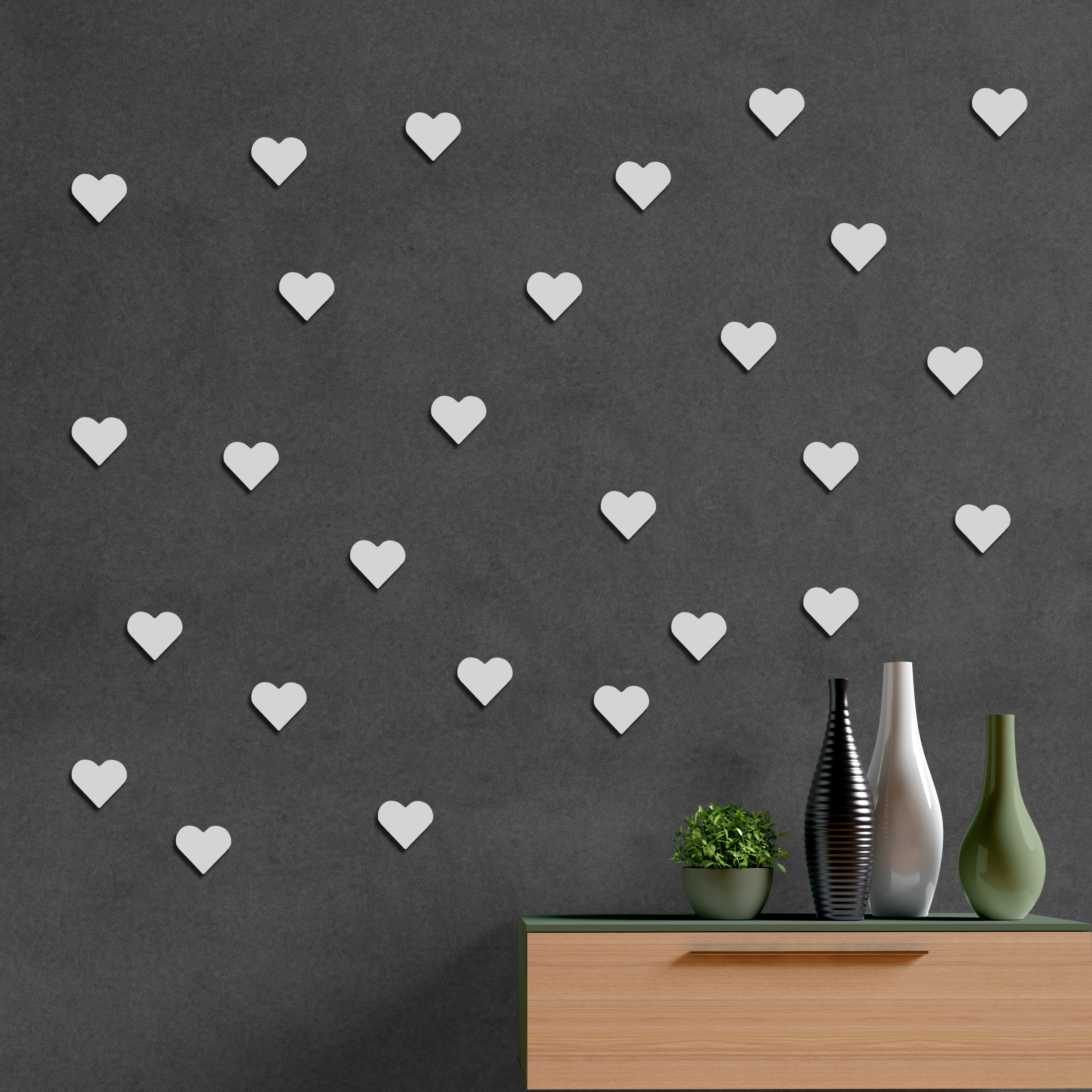 آینه فیلی طرح قلب کد PG011