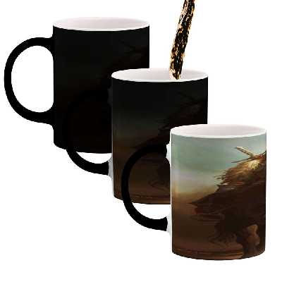 ماگ حرارتی کاکتی طرح نقاشی مدل mgh13933