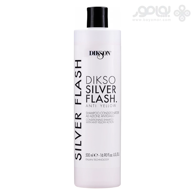 شامپو ضد زردی دیکسون مدل SILVER FLASH حجم 500 میل