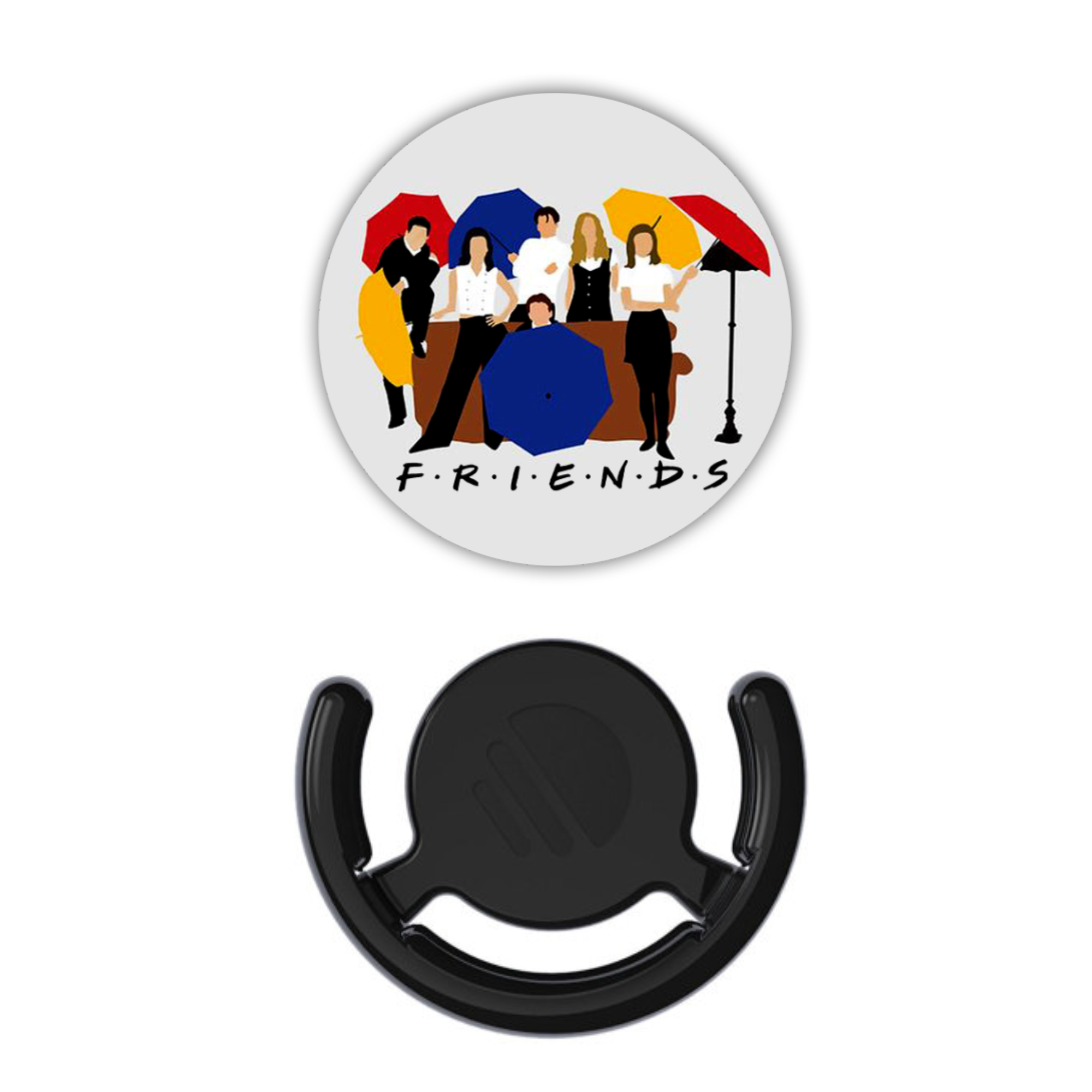 پایه نگهدارنده گوشی موبایل پاپ سوکت طرح سریال فرندز به همراه پاپ کلیپ