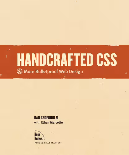 خرید و دانلود نسخه کامل کتاب Handcrafted CSS: More Bulletproof Web Design