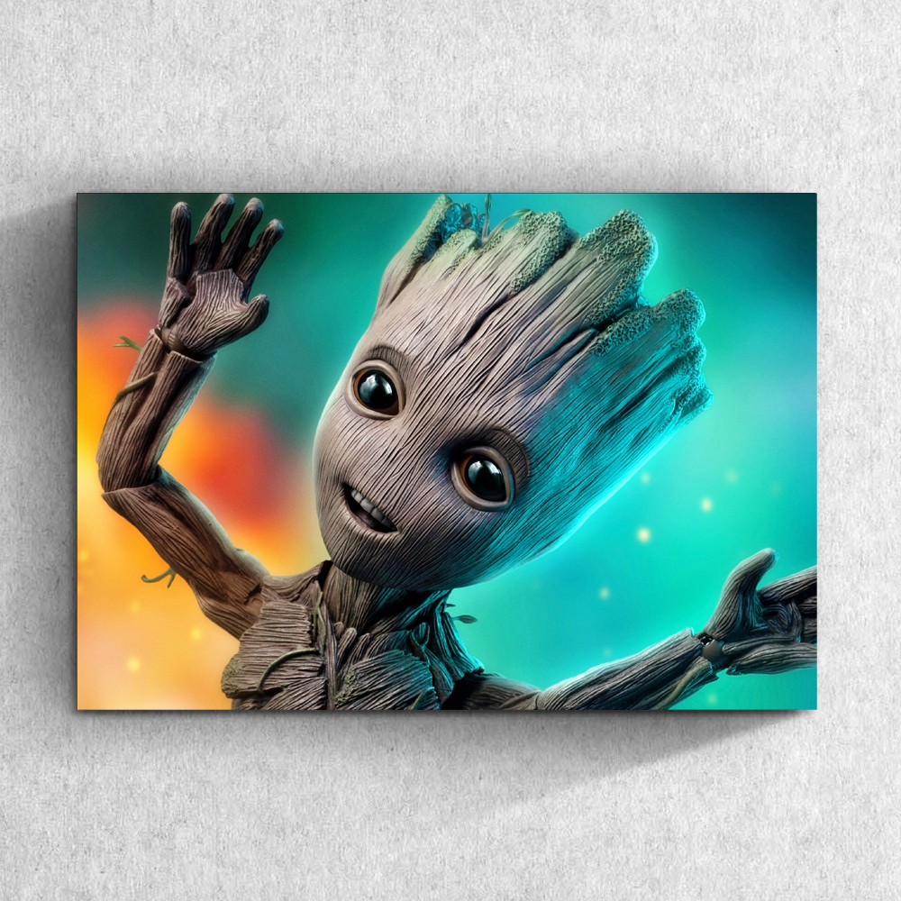 تابلو شاسی طرح بچه گروت کد bud-ca210