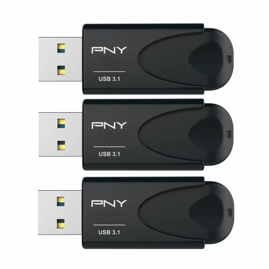 فلش مموری پی ان وای Attache 4 USB 3.1 32GB بسته 3 عددی