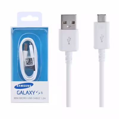 کابل تبدیل USB به microUSB مدل s6 طول 1 متر