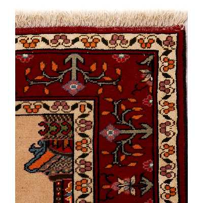 فرش دستبافت یک و نیم متری مدل درختی کد 991201