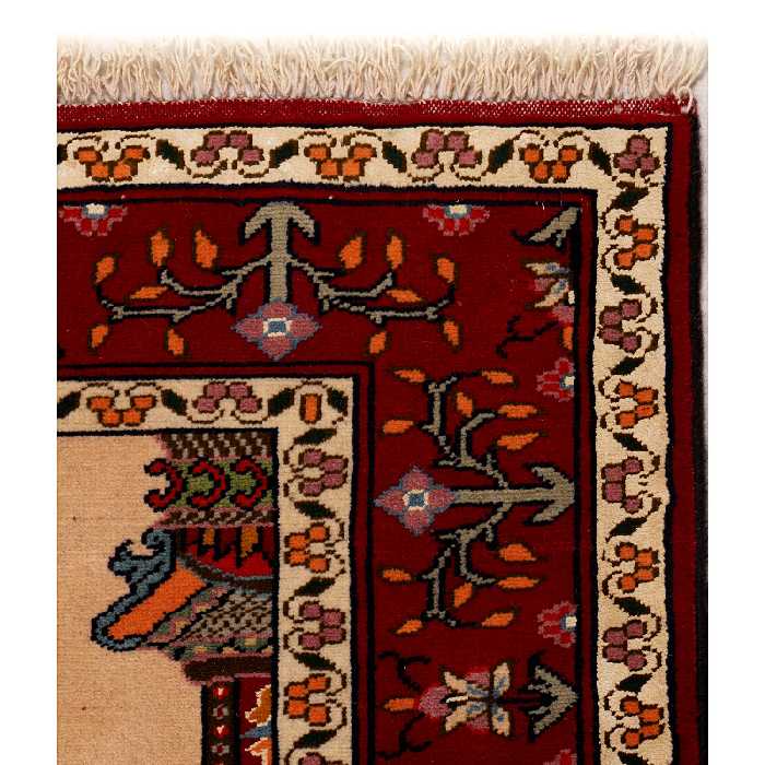 فرش دستبافت یک و نیم متری مدل درختی کد 991201