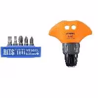 مجموعه 6 عددی پیچ گوشتی جغجغه ای وسل مدل TD-80