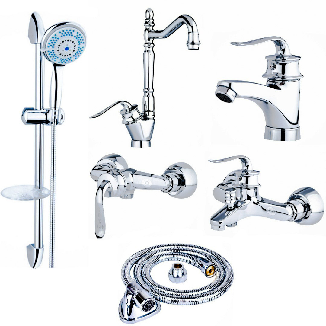 ست شیرآلات شیرالات رز مدل هلن پلاس مجموعه 6 عددی