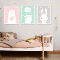 تابلو کودک و نوزاد آوین دریم مدل خرگوش مجموعه سه عددی