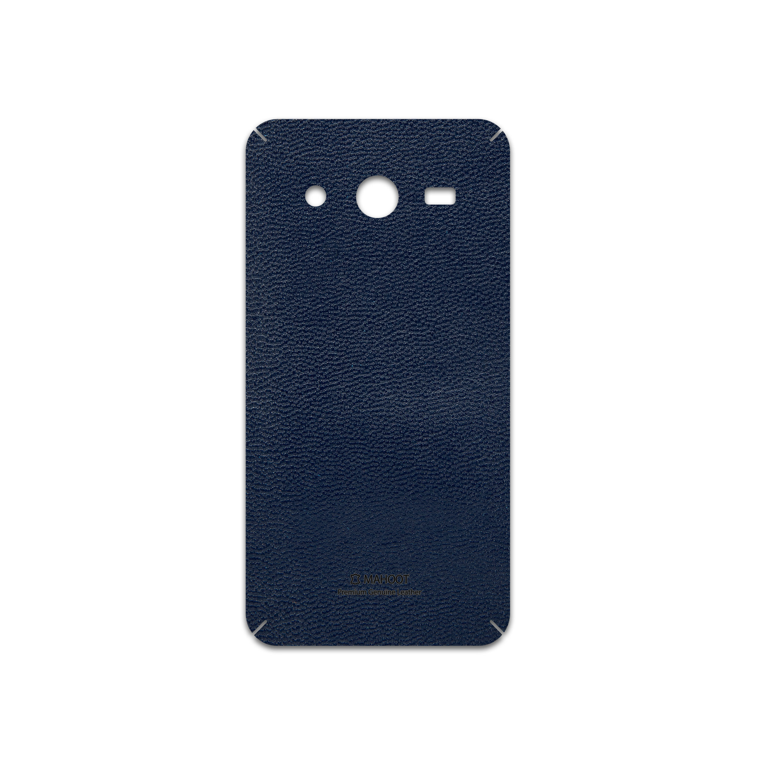 برچسب پوششی ماهوت مدل Deep-Blue-Leather مناسب برای گوشی موبایل سامسونگ Galaxy Core 2