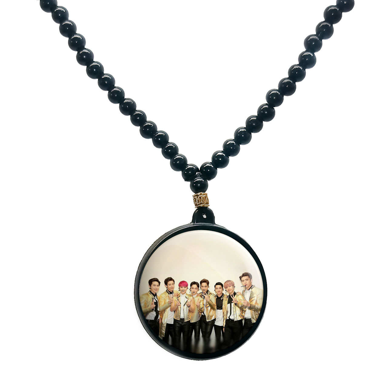 گردنبند پرمانه طرح exo کد pmd.14030 مدل دو طرفه