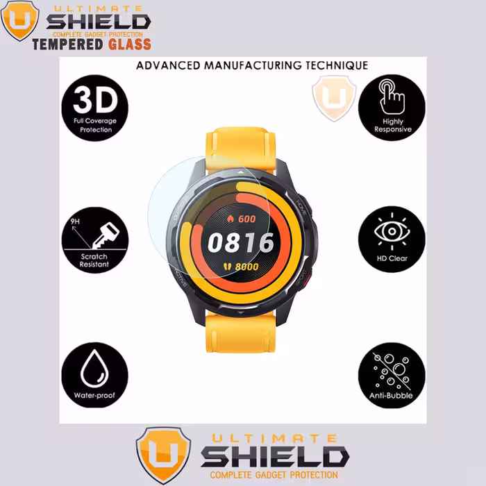 محافظ صفحه نمایش شیشه ای آلتیمیت شیلد مدل SH-UL مناسب برای ساعت هوشمند هوآوی GT3 46mm بسته سه عددی
