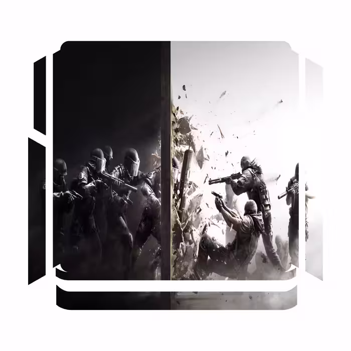 برچسب پلی استیشن 4 اسلیم مدل rainbow six