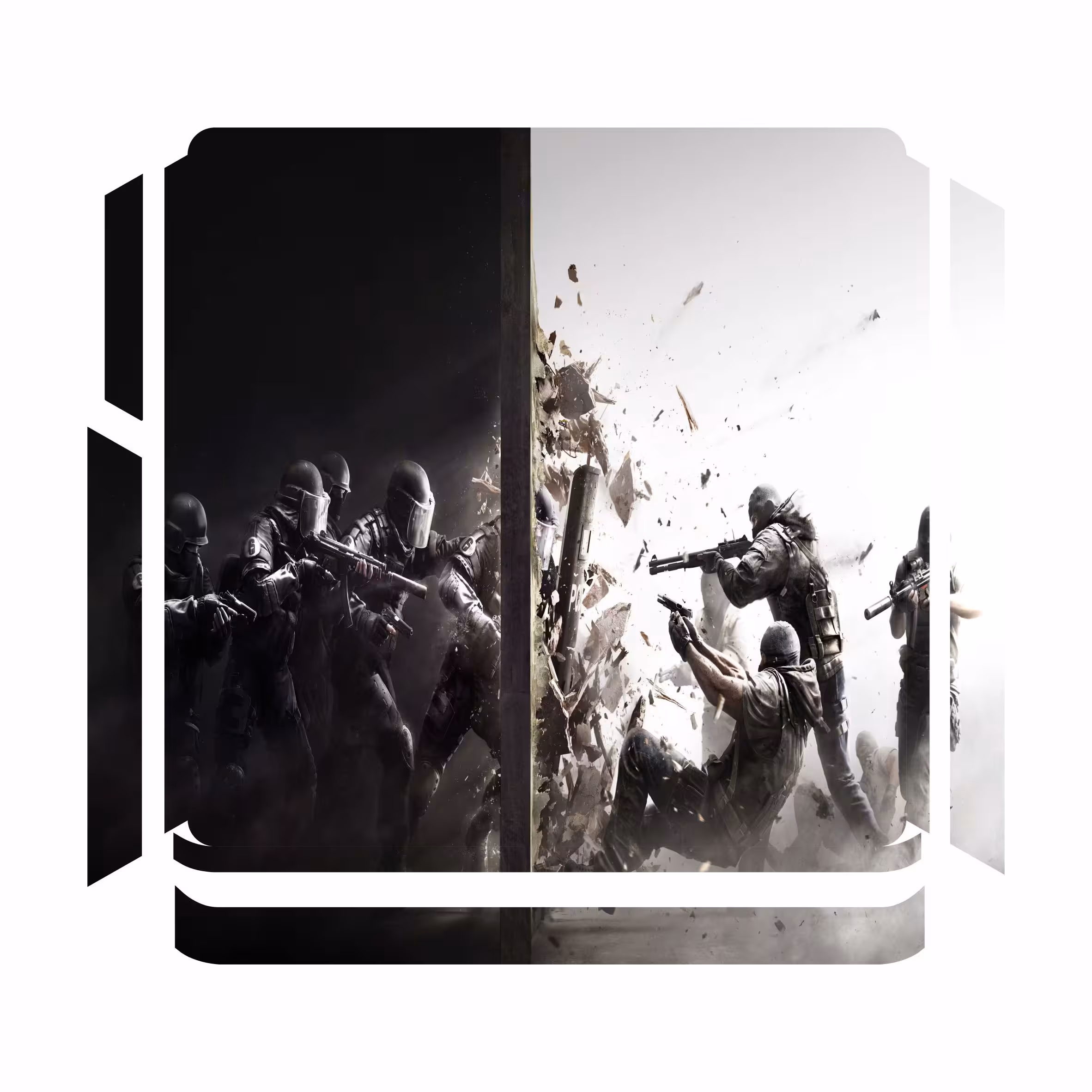 برچسب پلی استیشن 4 اسلیم مدل rainbow six
