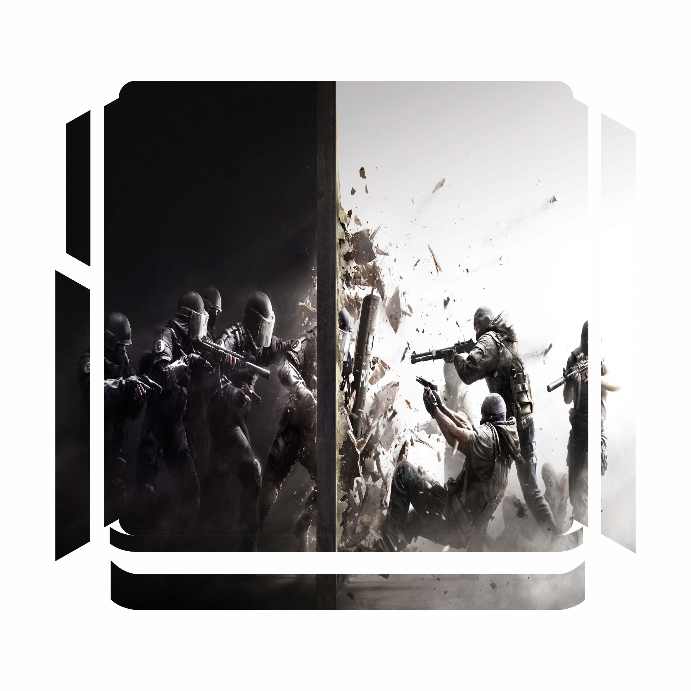 برچسب پلی استیشن 4 اسلیم مدل rainbow six