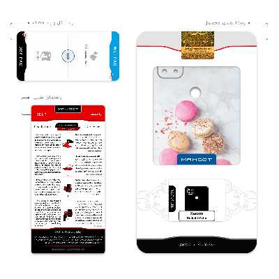 برچسب پوششی ماهوت مدل Macaron-cookie مناسب برای گوشی موبایل شیائومی Redmi 9 Activ