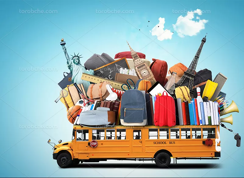 عکس مفهومی مهاجرت تحصیلی | گرافیک با طعم تربچه