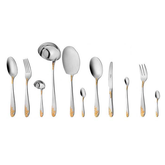 سرویس قاشق و چنگال 86 پارچه ناب استیل مدل امپریال