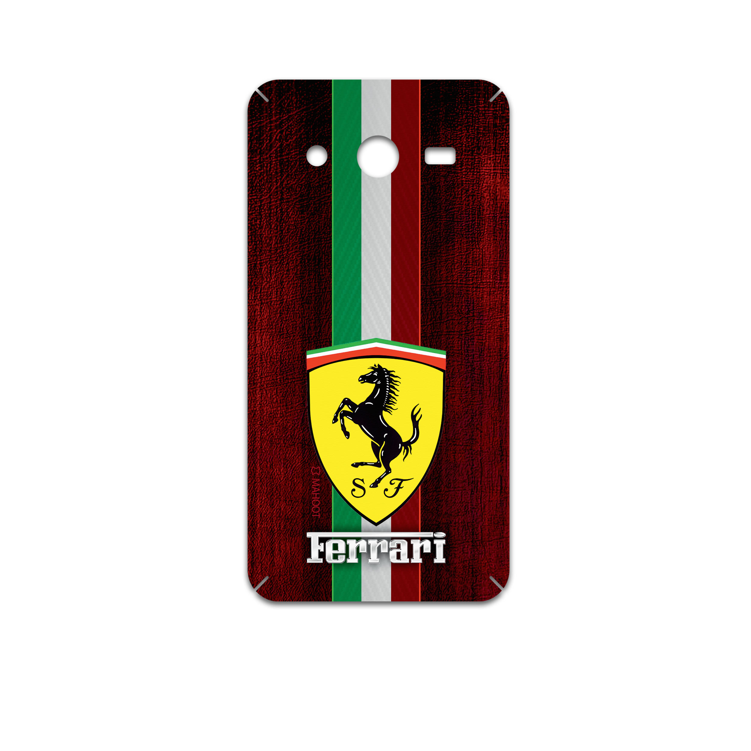 برچسب پوششی ماهوت مدل Ferrari مناسب برای گوشی موبایل سامسونگ Galaxy Core 2