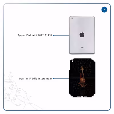 برچسب پوششی ماهوت مدل Persian Fiddle Instrument مناسب برای تبلت اپل iPad mini 2012 A1432
