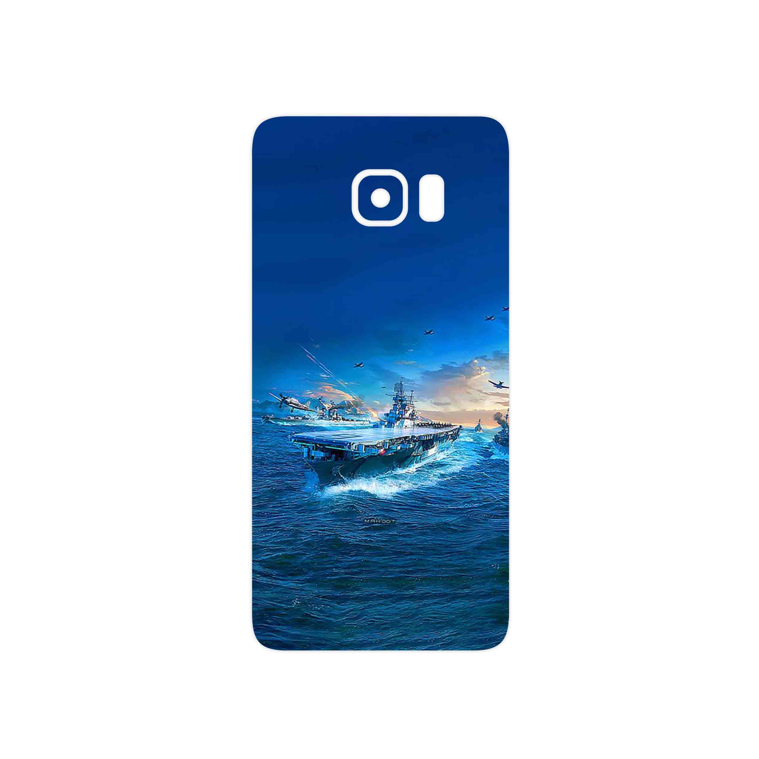 برچسب پوششی ماهوت مدل Warship مناسب برای گوشی موبایل سامسونگ Galaxy S6 Edge