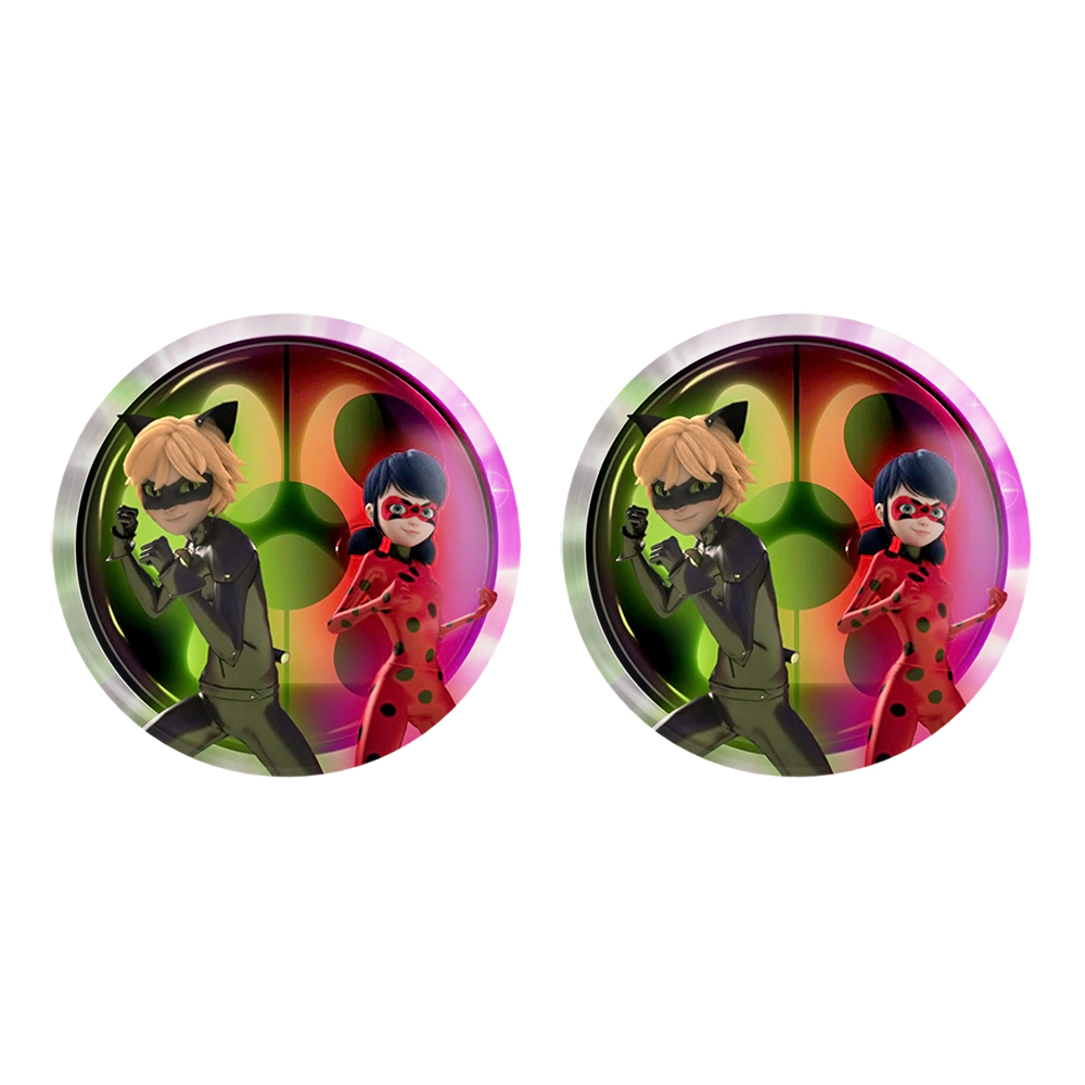 پیکسل خندالو مدل دختر کفشدوزکی و پسر گربه ای کد 3458 به همراه مگنت