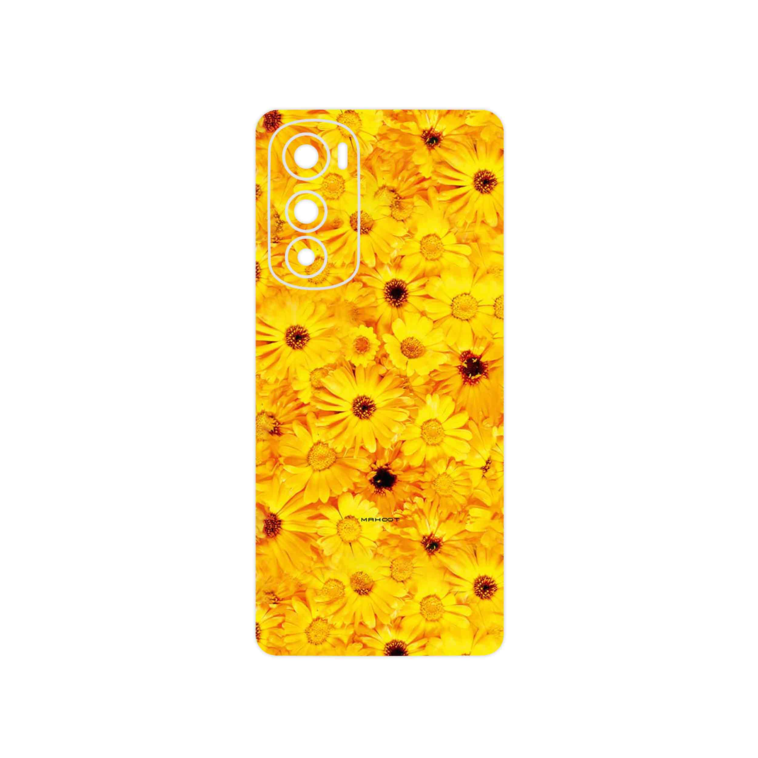 برچسب پوششی ماهوت مدل Yellow_Flower مناسب برای گوشی موبایل موتورولا Edge 30