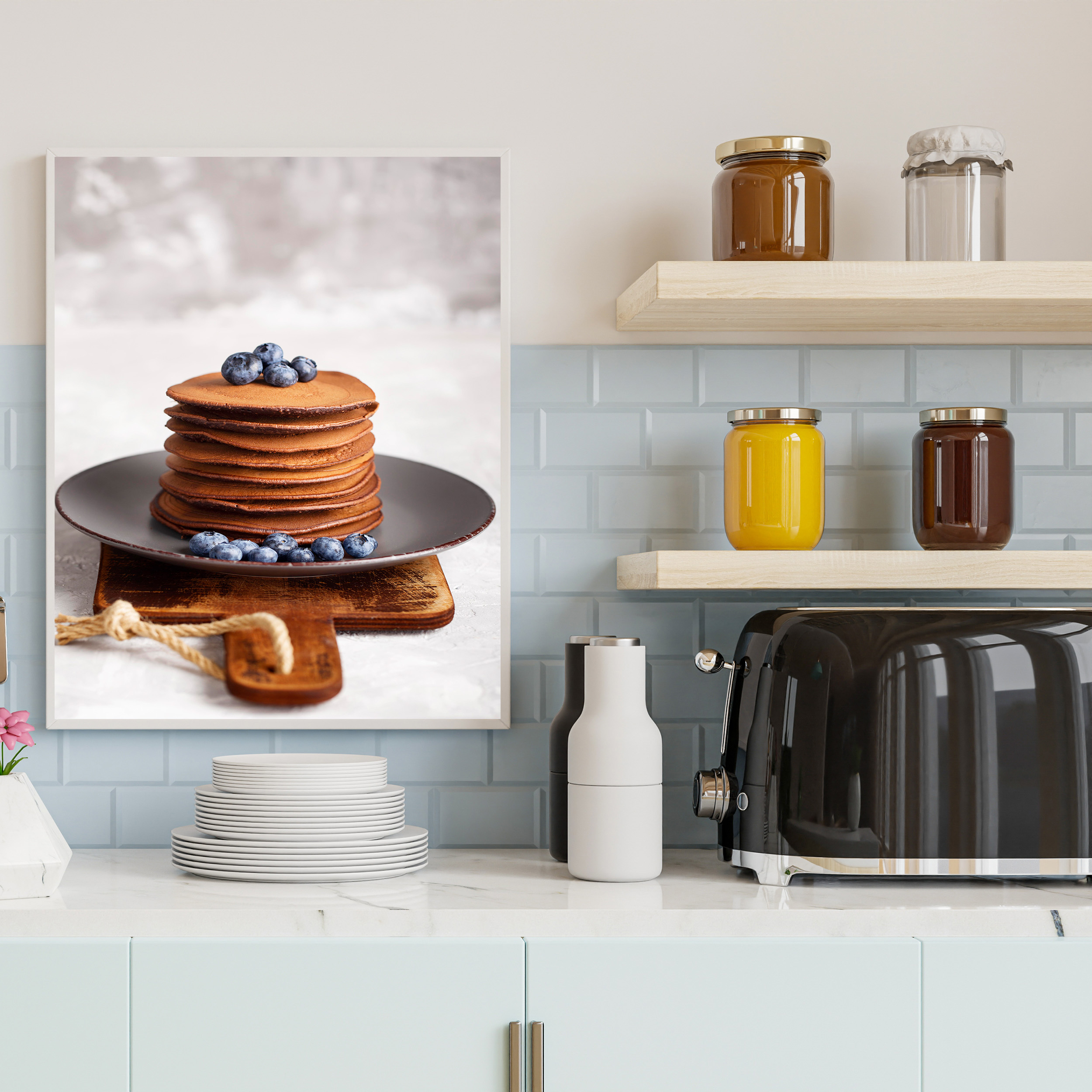 تابلو مدل دکوراتیو طرح پنکیک کد 0516