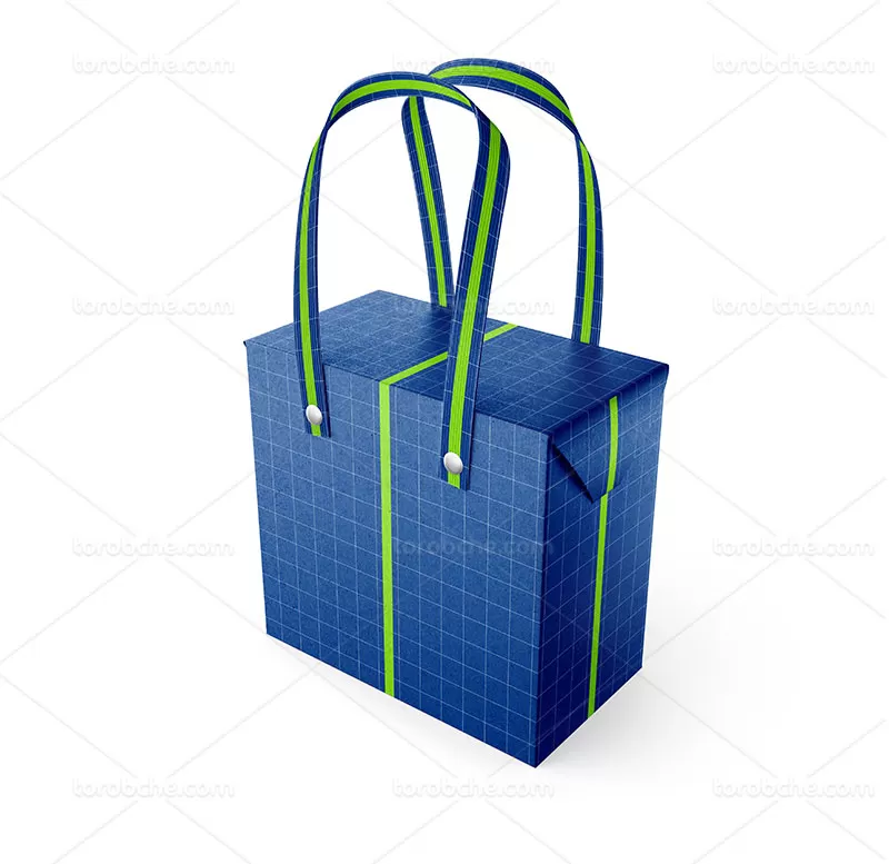 موکاپ کیسه کاغذی لایه باز | گرافیک با طعم تربچه