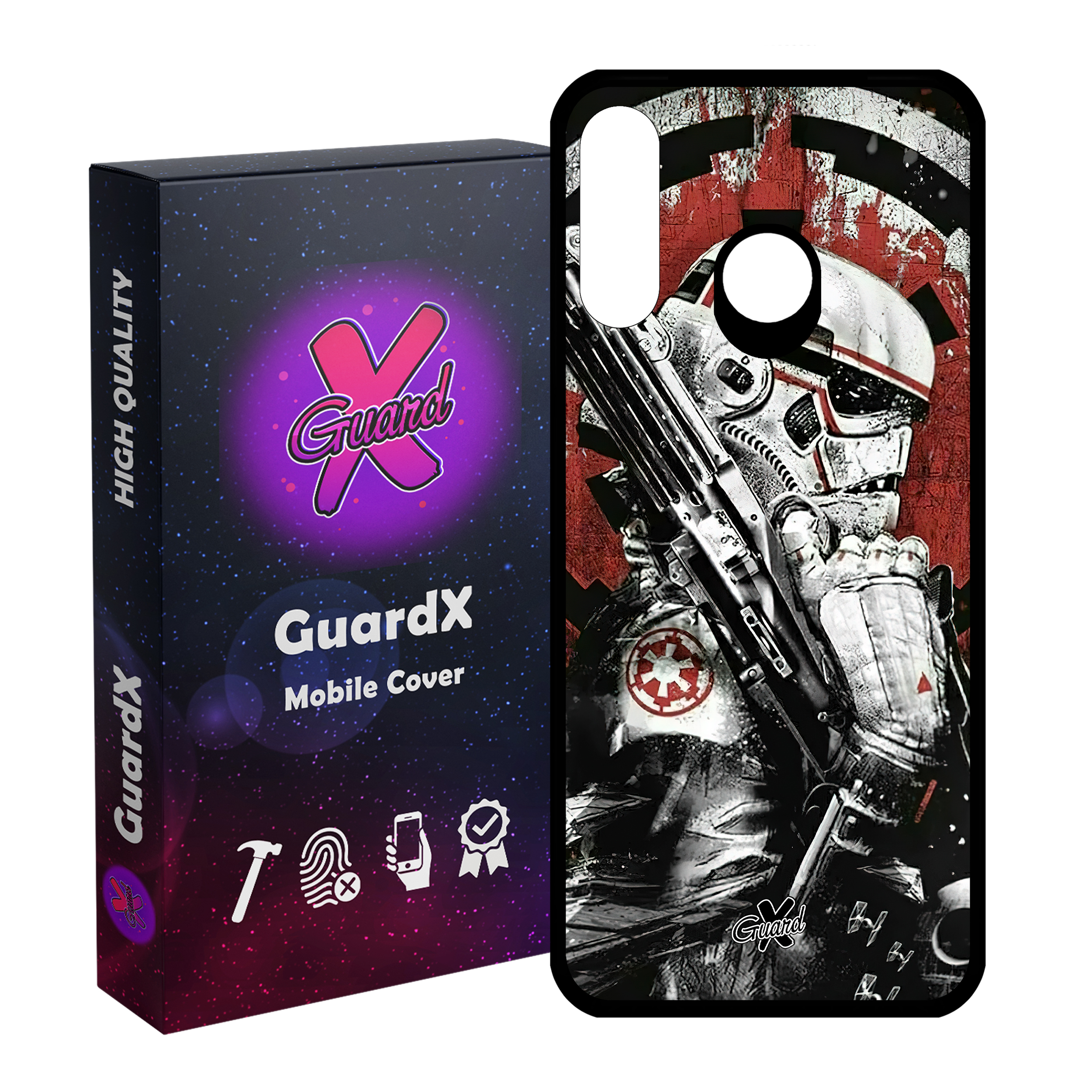 کاور گارد ایکس طرح جنگ ستارگان مدل Glass10494 مناسب برای گوشی موبایل هوآوی P30 Lite/Nova 4E