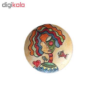 بشقاب دیوارکوب سفالی کد D43-A مجموعه 4 عددی