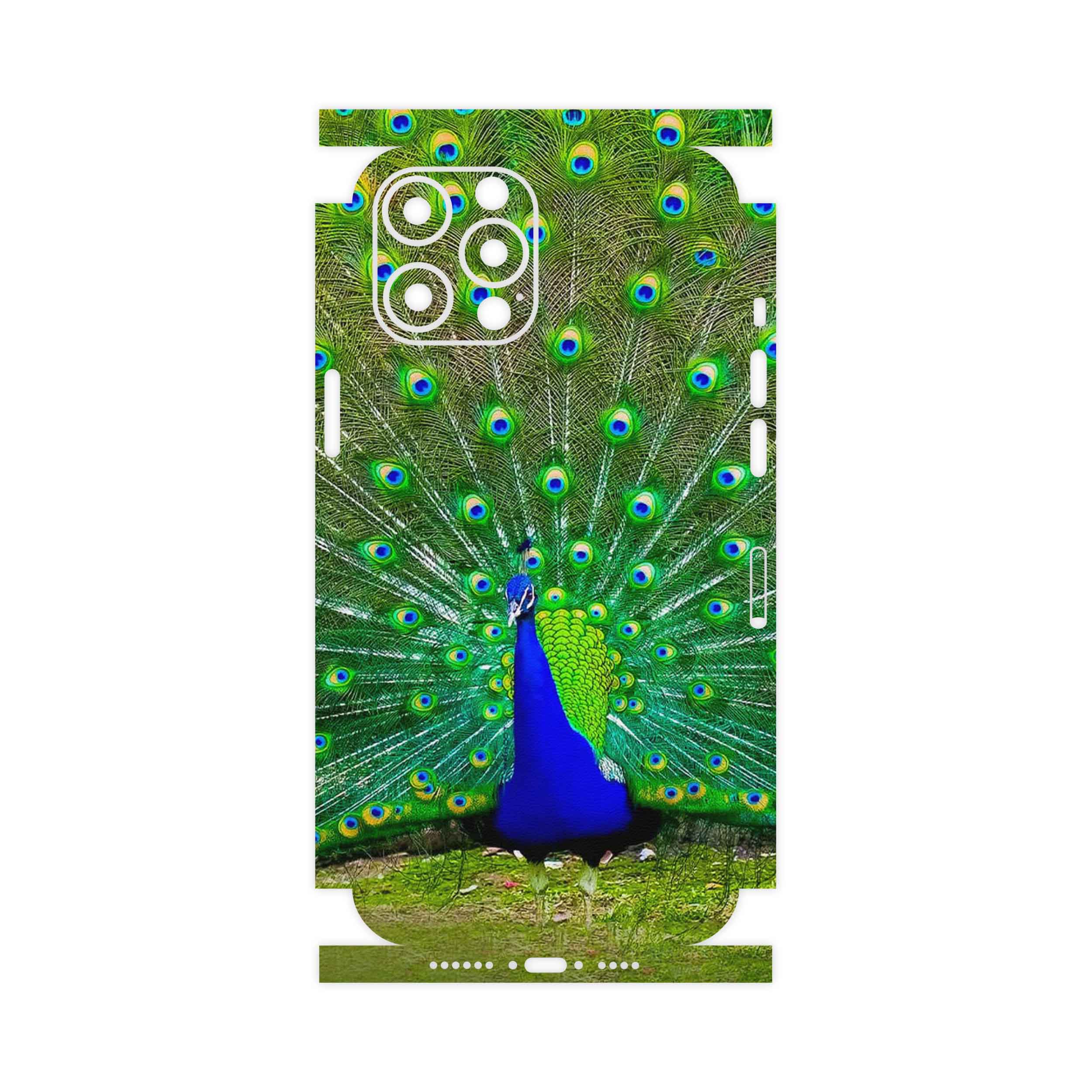 برچسب پوششی ماهوت مدل Peacock-FullSkin مناسب برای گوشی موبایل اپل iPhone 12 Pro Max