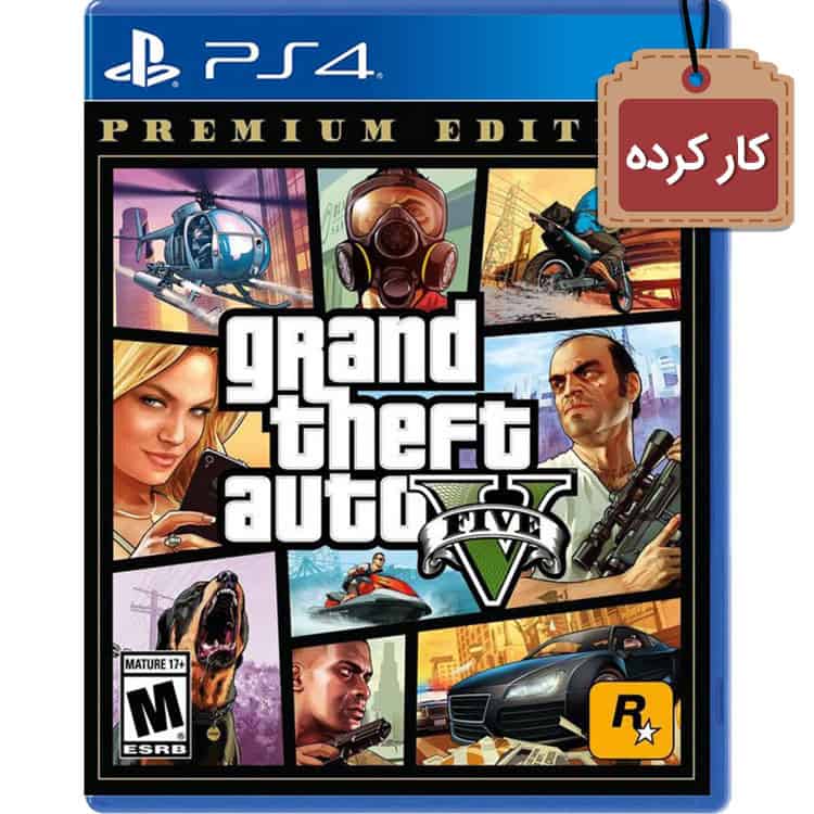 دیسک بازی GTA V: Premium Edition کارکرده – مخصوص PS4