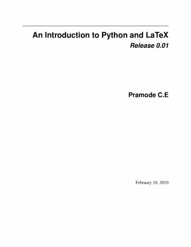 خرید و دانلود نسخه کامل کتاب An Introduction to Python and LaTeX (draft)