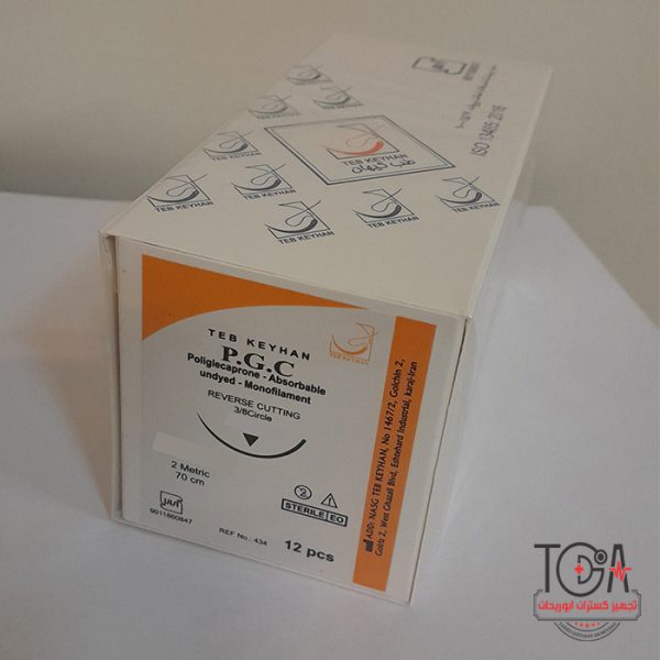 نخ بخیه مونوکریل 2/0 کات کیهان طب