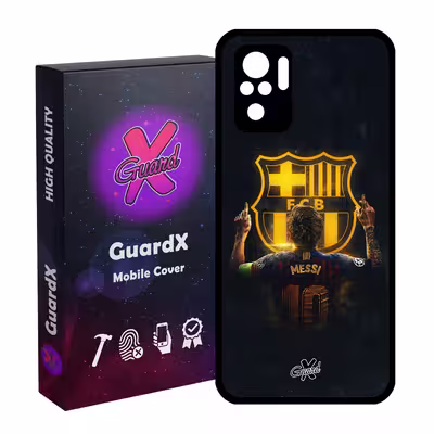 کاور گارد ایکس طرح Messi مدل Glass10196 مناسب برای گوشی موبایل شیائومی Redmi Note 10 4G / Note 10S