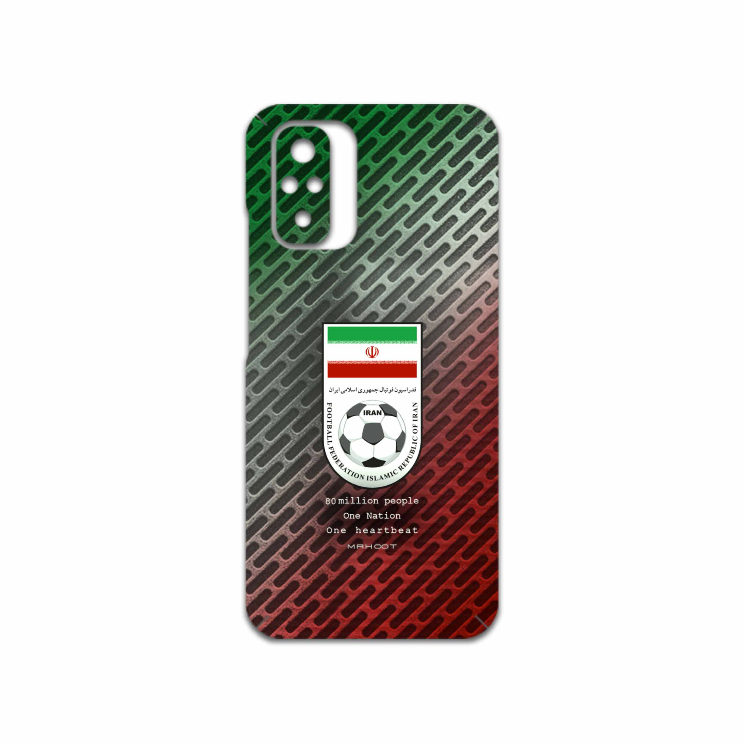 برچسب پوششی ماهوت مدل Iran-National-Football-Team مناسب برای گوشی موبایل شیائومی Redmi Note 10s