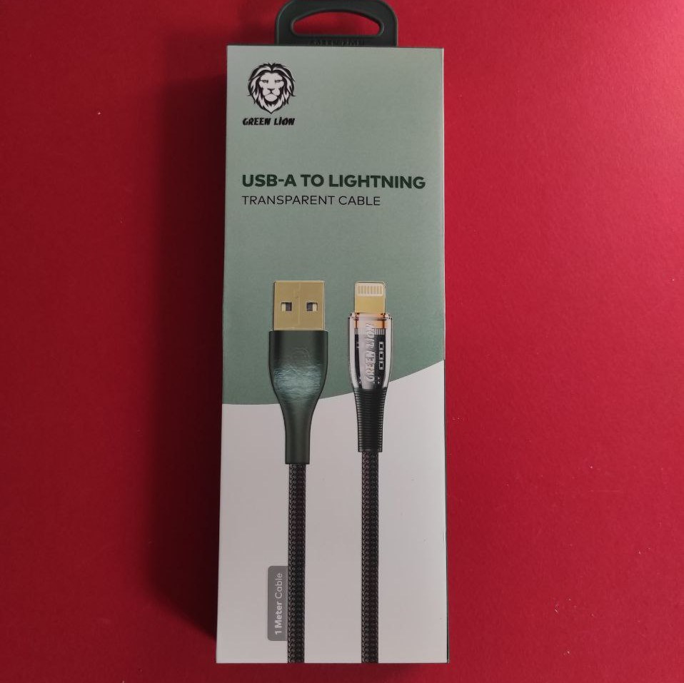 کابل شارژusb به لایتنینگ برند green lion مخصوص ایفون 